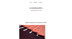 Desktop Screenshot of lamiradapositiva.es